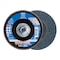Pferd 5" x 5/8-11 Thd. POLIFAN Flap Disc - Z SG POWER STEELOX, Zirconia, 60 Grit, Flat 62284 - alternate 1